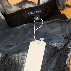 Woven Pink Floral Dress